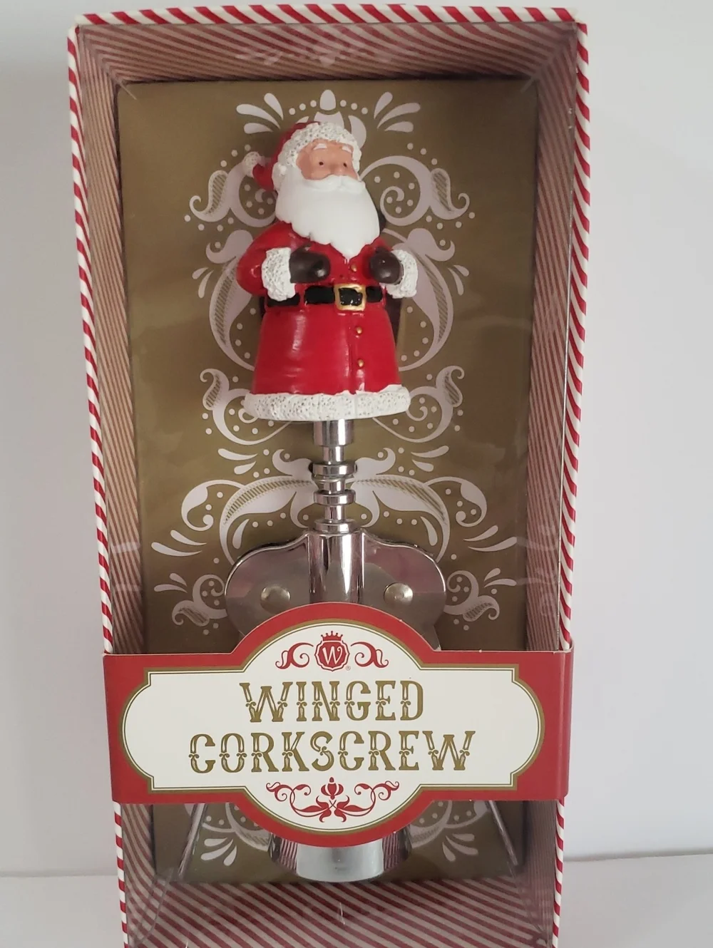 Wild Eye Designs Santa Design Winged Corkscrew